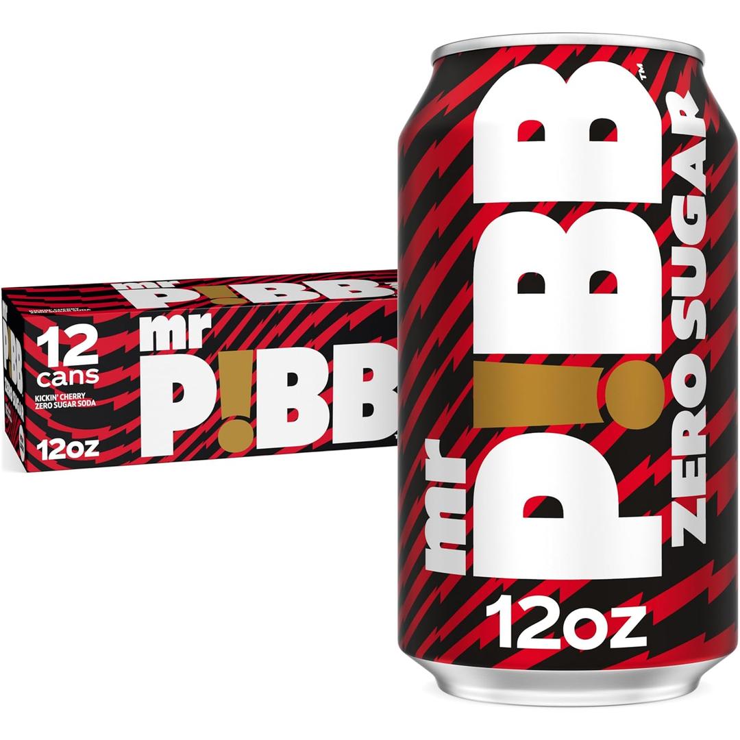 Mr. Pibb Zero Sugar Fridge Pack Cans, 12 fl oz, 12 Pack, 

Feb 16/26
