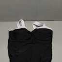 GRAPENT Tankini Tops for Women Colorblock Ruched Swimsuits Beach Padded Adjustable Straps Modest Swimwear Swim Tops Only, XL