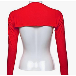 Bolero Shrugs for Women Long Sleeve Arm Sleeves Hijab Accessories, Large, Red Bolero Shrugs for Women Long Sleeve Arm Sleeves Hijab Accessories, Large, Red