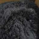 UGASA Long Lumbar Throw Pillow Cover 14x36 Inch Set of 1 Super Soft Faux Fur Decorative Pillow Case Plush Flannel Texture Accent Rectangle Pillowcase for Sofa Couch Living Room Chair, Black
