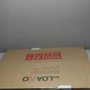 LOAAO 24X36 Inch Brushed Nickel Bathroom Mirror, Rounded Rectangle Silver Metal Frame Mirror, Brushed Nickel, Anti-Rust, Hangs Horizontally or Vertically