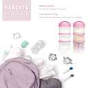 Termichy Stackable Formula Dispenser Portable Milk Powder Container, 2 Pack, Baby Pink