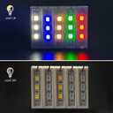 20pcs 14 LED Light Building Blocks Kit, USB Powered, Compatible with LEGO 3710 & MOC Creations, DIY Accessories for City Models & Brick Combinations (Warm White)