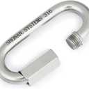 SHONAN Heavy Duty Marine Chain Quick Links, Stainless Steel Chain Connectors, Corrosion Resistant Locking Carabiners (4.1 Inch, 1 Pack(Marine Grade))