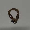 Men's Rope Bracelet - Stainless Steel Black Shackle, Extremely Durable and Scratch Resistant Waterproof Paracord, Handmade, Nautical Wristband for Men, 7.25"