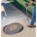 Allegro Industries 940120 Deluxe Manhole Lid Lifter, 6, Silver