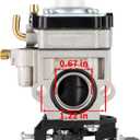 Pro PR46BT Carburetor for Poulan Pro PR46BT PR48BT 46cc 48cc Gas Backpack Blower BP400 BP402 Blower Carburetor for RedMax EB7000 EB7001 EB4300 EB4400 EB4401 Leaf Blower Parts