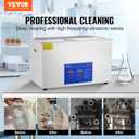 VEVOR Ultrasonic Professional Cleaner, 30 L Ultrasound Jewelry Cleaner with Digital Timer & Heater, Stainless Steel Industrial Sonic Cleaner 40kHz for Glasses, Watches, Rings, Small Parts