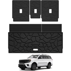3W Cargo Liner & Backrest Mat for 7&8 Seats 2025-2026 Ford Expedition Standard