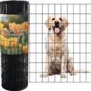 Black PVC Coated Welded Wire Fencing 36” x 50’ Roll 2”x3” 16G Garden Fence