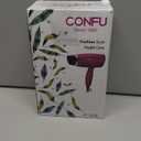 CONFU 1600W Small Portable Travel Hair Dryer with Folding Handle, Lightweight Hair Dryers for Women, Compact Hair Dryers with Nozzle, Mini Blow Dryer, Purple
