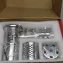 Stainless Steel Slicer Shredder Attachment for KitchenAid Stand Mixer, Cheese Grater Attachment for KitchenAid with 5 Blades, Dishwasher Safe