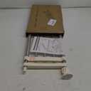 Hershii Closet Tension Shelf & Rod Expandable Metal Storage Rack Adjustable Organizer DIY Divider Separator for Cabinet Wardrobe Cupboard Kitchen Bathroom15.74-23.62inches (Ivory)