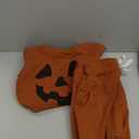 YINGISFITM Baby Boy Girl Valentines Outfit Lover Boy Sweatshirt Shirt Sweater Red Heart Pants Toddler Valentines Clothes (2-3T, Pumpkin Ghost Face)