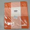 KOZYFLY Buffalo Plaid Rug 27.5x43 Inches Orange and White Checke Rug Halloween Fall Door Mat Cotton Washable Area Rugs Door Mat Outdoor Entrance for Front Porch Entryway Fall Farmhouse