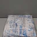 Ciicool Abstract Area Rug Indoor, 3x5 Washable Entryway Rug, Modern Soft Throw Rug with Non-Slip Backing Ideal for Bedroom Living Room Entrance Kitchen, Low-Pile Floor Carpet Doormat Grey Blue