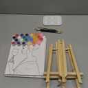 Humyoun 2 Pack Couples Painting Kit Date Night Paint and Sip Kits for Couples Pre Drawn Canvas for Painting 8 x 10 Inch Set Party Supplies Wedding Gifts(Wine Glass)