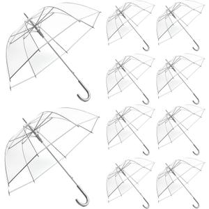 Wedding Clear Bubble Umbrella Bulk 47 Inch Large Dome Rainproof Stick Umbrellas for Weddings Prom Graduation Outdoor Events