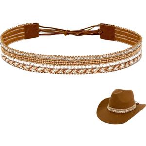 Cowboy Hat Bands for Men and Women,Hatbands Belt for Cowboy/Western/Fedora/Cowgirl Hats Multicolor