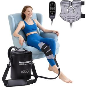 Aculya Life11 QT Cold Therapy Machine with Programmable Timer&Flow Rate, Ice Machine for Knee after Surgery, Cryotherapy Pain Relief, Universal Pad