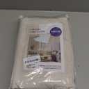 MIULEE Linen Pinch Pleated 100% Blackout Curtains for Bedroom 96 Inch Long 2 Panels Set - Back Tab Track Cream Black Out Curtain for Living Room Darkening Triple Pleat Drapes with Hooks, Natural