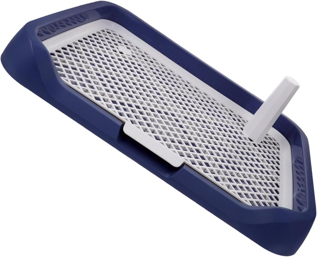 Happyyami Dog Potty Tray Durable Slide Indoor Dog Toilet Training Pad Holder Easy to Pee Tray Convenient Pet Supply for House Training