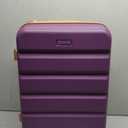 Luggage Sets 3 Piece,Suitcases with Wheels,Carry On Luggage Set,ABS Hard Case Luggage with TSA Lock Spinner Wheels(3 Piece Sets,Purple(20"/DB/TB))