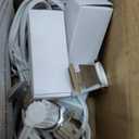 OHLGT 2 Sets Accessory Cord with 2 LED C7 Light Bulb, 5Ft Salt Lamp Cord Replacement with On/Off Switch Plugs E12 Socket for Halloween Pumpkin, Christmas Village House, Holiday Decorations and Crafts (A Type Clip Scoket)