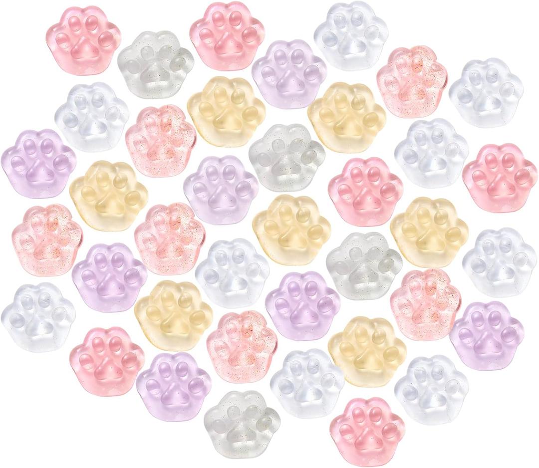 40pcs Mini Squishies Squishy Toy Cat Party Favors for Kids, Cat's paw Mochi Squishy Toys Kawaii Stress Reliever Anxiety Toys for Boys Girls, Pinata Fillers, Goodie Bag Stuffers for Toddlers Adults