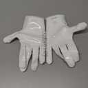 Nxtrnd G1 Pro Football Gloves, Men's & Youth Boys Sticky Receiver Gloves (White, Youth Large)