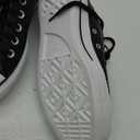 Converse Women's Chuck Taylor All Star Lift Platform Denim Fashion Sneakers (7.5, Black/Black/White)
