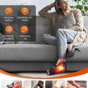 RELEXNOW Red Light Therapy for Foot Ankle FSA/HSA Eligible, 660nm & 850nm Wavelength Near Infrared Therapy Wrap for Feet with Timer for Joint Comfort(Black)