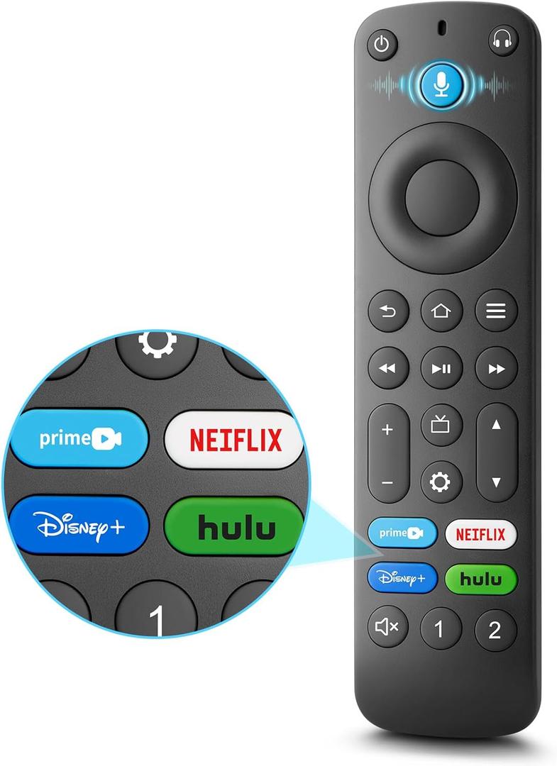 Replacement Voice Remote Control for Fire Stick/Amazon Toshiba Insignia Fire Smart TVs