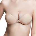 Niidor Adhesive Bra Strapless Bra Sticky Bras for Women with Reusable Nipple Covers