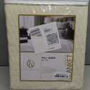 Superior Diamond Weave All-Season Cotton Blanket, Cover for Home, Couch, Bed, Soft, Warm Blankets, Boho Aesthetic, Comfy, Cozy, and Cute Covers, Decorative Bedding Essentials, Full/Queen, Ivory