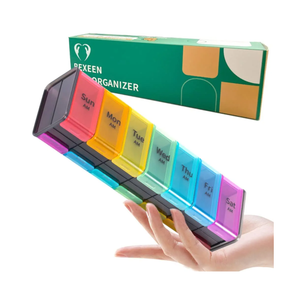 Extra Large Pill Organizer- XXL Pill Box 7 Day - Weekly Pill Organizer with AM PM Large Compartments Big Pill Case for Supplements Jumbo Pill Holder for Vitamins Huge Medicine Organizer 2 Times a Day