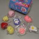 8 Pcs Taba Squishy Pack - Squishy Pack Include (2 Strawberry, 2 Cat Paws,2 Banana,1 Hamster,1 Chick),Squishy Fidget Toys,Taba Squishies Toys Squeeze Toys for Kids,Party Favors for Kids 4-8 8-12