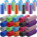 Peryiter 20 Pack Bulk Cooling Towels for Neck and Face Ice Towel Quick Drying Sweat Towels Breathable Portable Yoga Towels with Storage Lanyard Bottle for Fitness Yoga 10 Colors, 35 x 12 Inches