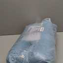 Bedsure Calming Dog Bed for Small Dogs - Donut Washable Small Pet Bed, 23 inches Anti-Slip Round Fluffy Plush Faux Fur Large Cat Bed, Fits up to 25 lbs Pets, Washed Blue