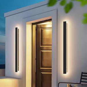 Coinmit 56In Long Outdoor Light,IP65 Waterproof Modern Exterior Lighting Fixture 3000K Linear Outdoor Light for Porch Courtyard