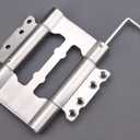 2 Pairs (4X) of 5" 304 Stainless Steel 3mm Thick Non-Mortise Self Closing Double Action Spring Hinges Cafe Saloon Door Swing Hinge