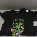 Mom of The Birthday Boy T Rex Dinosaur Family Party T-Shirt, S