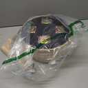 Cpintltr Round Ottoman Footstool Natural Seagrass Foot Stool Pouf Ottomans with Solid Wood Legs Hand Weave Hyacinth Footrest Step Stool for Living Room Balcony Garden Natural & Beige