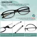DOOViC 4 Pack Reading Glasses for Women Men Blue Light Blocking Reading Glasses TR90 Flexible Lightweight Readers +3.5
