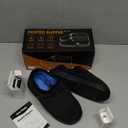 Amiable Heated Slippers, 7.4 V Foot Warmer with Independent Switches Electric Slippers with 3000mAh Rechargeable Battery Heated Shoes to Keep Feet Warm (M: Men 6-8.5 / Women 7.5-10.5)