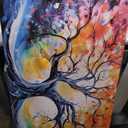 Large Canvas Wall Art Colorful Tree Picture Modern Living Room Bedroom Home Office Wall Decor Framed Canvas Prints Ready to Hang Size 20x40