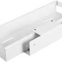 Multifunctional Cupboard White Drawer Pull-out type Storage rack For household use Carbon steel Slide rail Storage shelf Space-saving Kitchen Bathroom Balcony