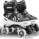SULIFEEL Rainbow Unicorn 4 Size Adjustable Roller Skates for Girls Boys for Kids Ages 5-8  Children Skates Indoor Outdoor, Small (28-31)