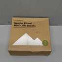 2-Pack Mini Crib Sheets Fitted - 38x26 Pack N Play Sheets for Pack and Play Mattress, Organic Cotton, Soft & Breathable Playard Bedding, Neutral Mini Toddler Bed Cover for Boys, Girls (Soft White)