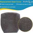 Priprilod Cloth Mist Gray Driver Side Bottom and Foam Cushion Replacement Seat Cover Compatible with Dodge Ram 1500 2500 3500 1998 1999 2000 2001 2002